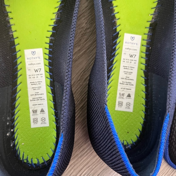 Navy Rothys Size 7 - Picture 5 of 6
